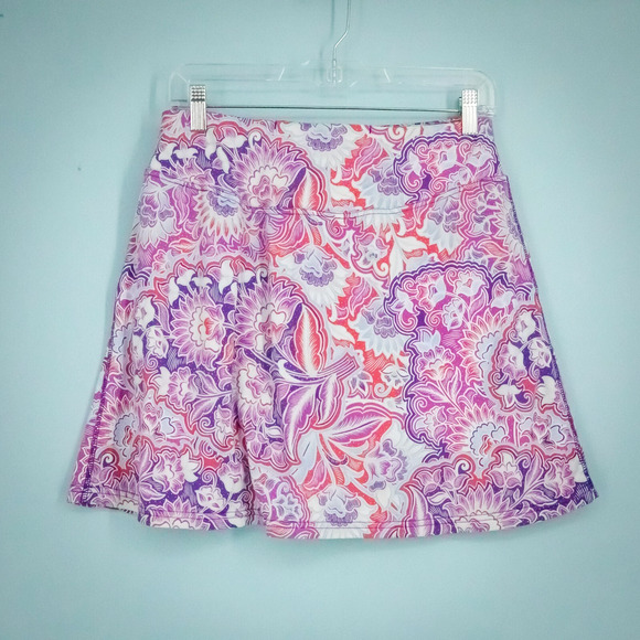 Title Nine Size Small S Majestic Floral Print Pull On Active Outdoor Skort - Picture 4 of 8